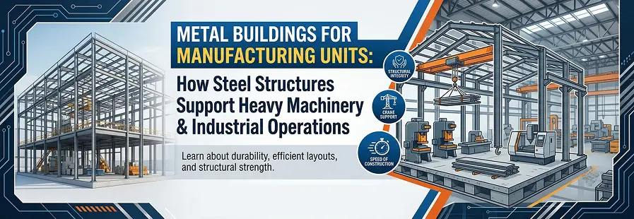 Metal Building for Manufacturing Units: How Steel Structures Support Heavy Machinery and Industrial Operations