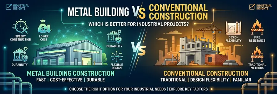 Metal Building vs Conventional Construction: Which Is Better for Industrial Projects?