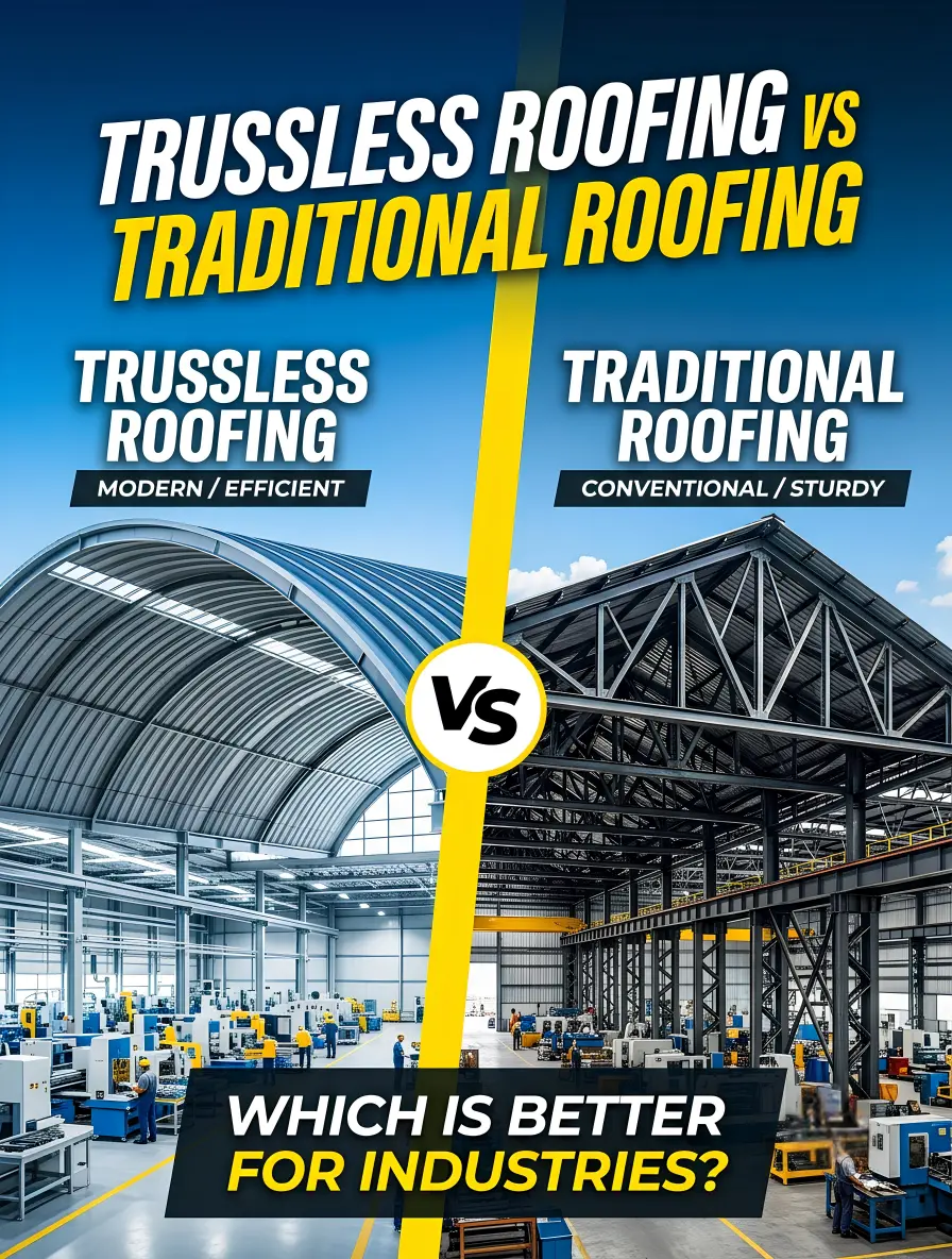 Trussless Roofing vs Traditional Roofing: Which Is Better for Industries?