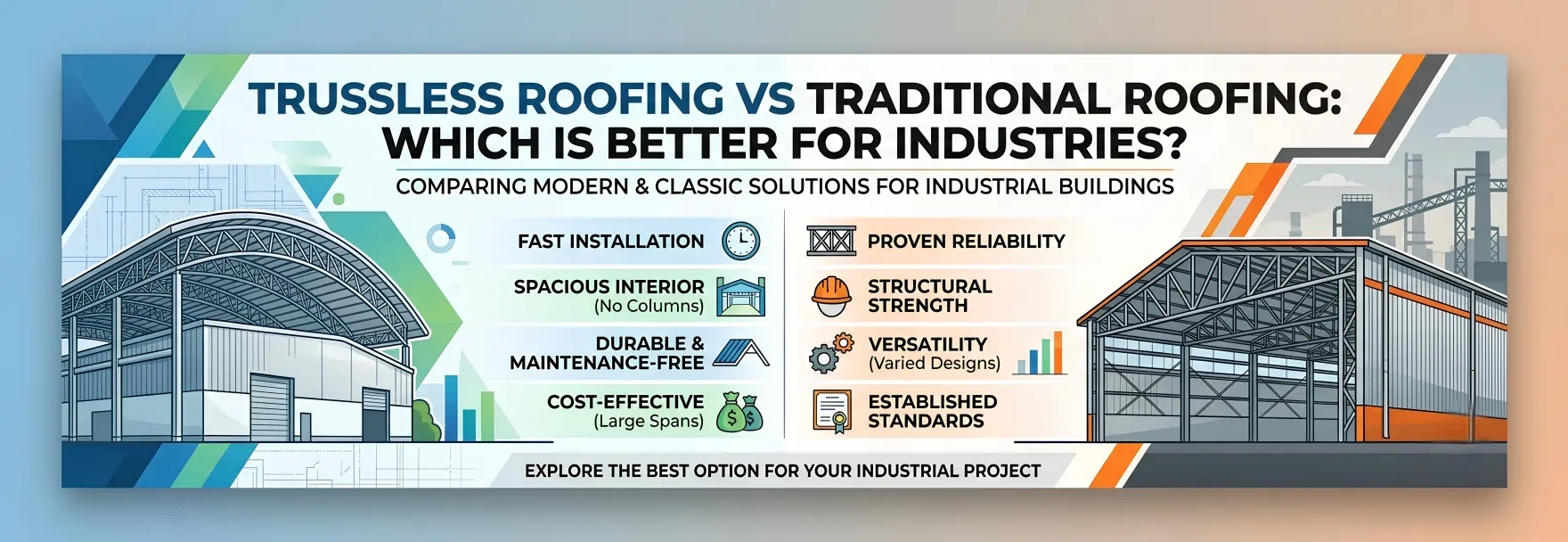 Trussless Roofing vs Traditional Roofing: Which Is Better for Industries?